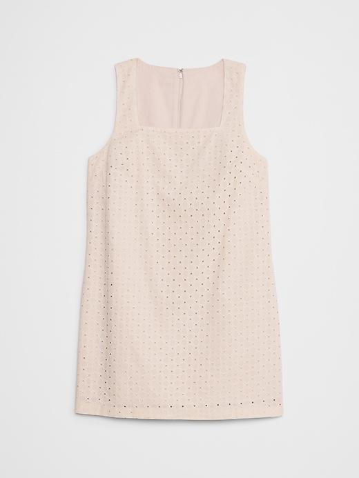 Eyelet Mini Shift Dress Product Image