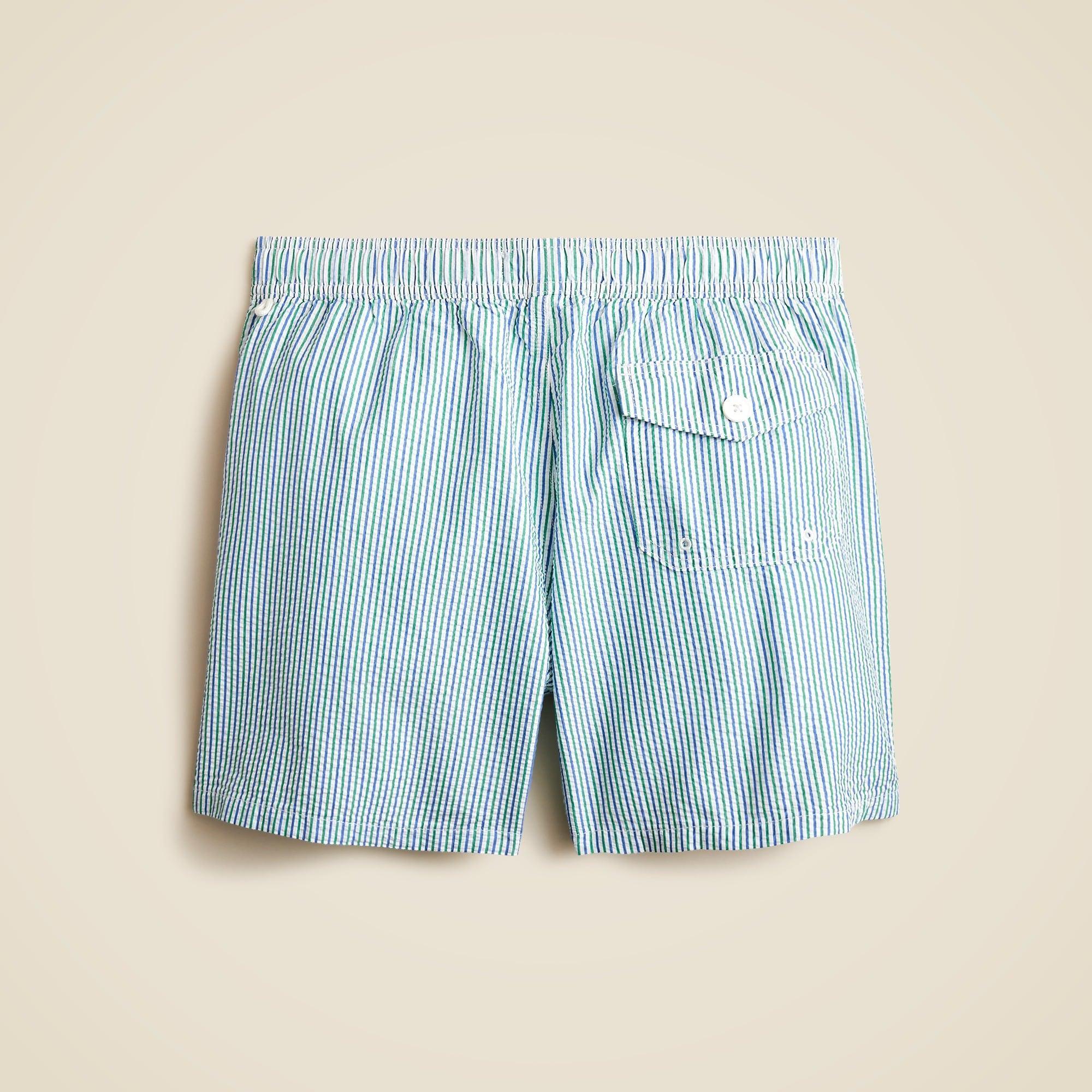 6'' swim trunk in seersucker Product Image
