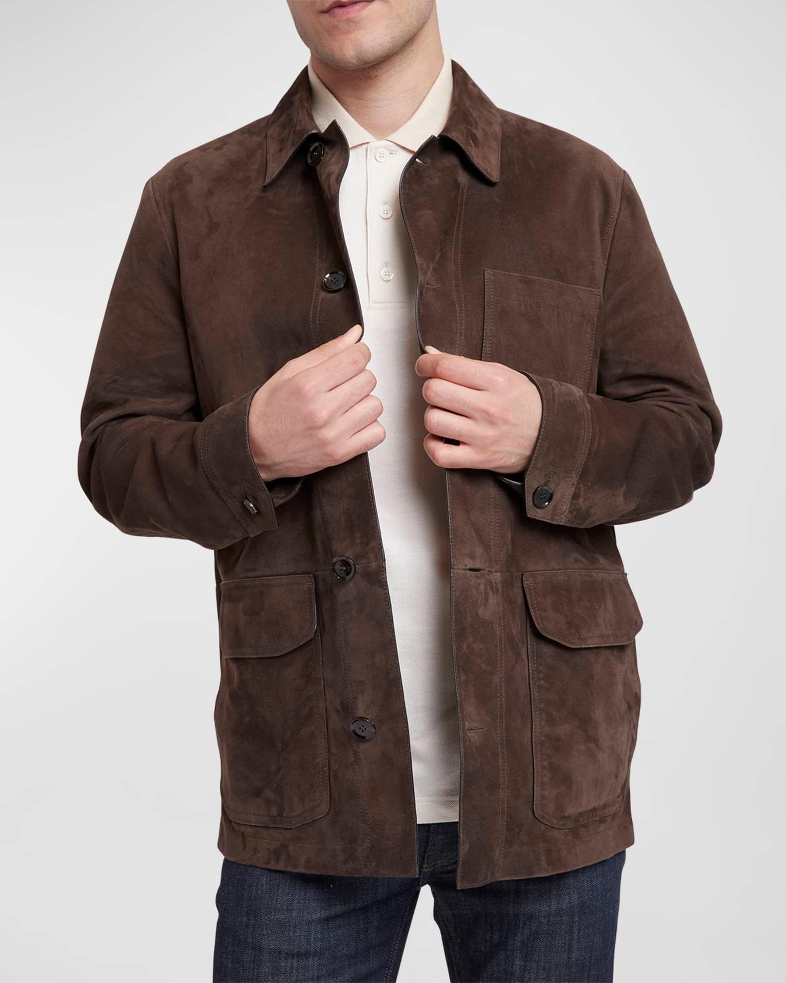 Men's Suede Work Jacket Product Image