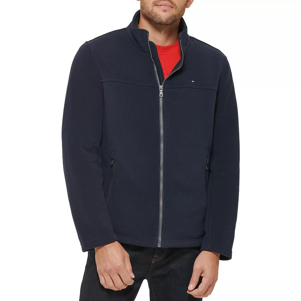 Big & Tall Tommy Hilfiger Fleece Jacket with Stand Collar, Men's,  Product Image