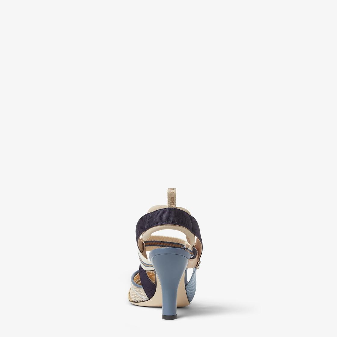 ColibrìMulticolor mesh medium-heeled slingbacks Product Image