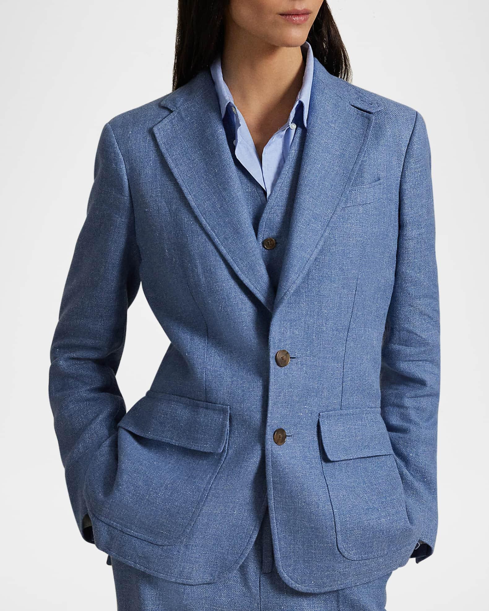 Linen-Cotton Twill Blazer Product Image