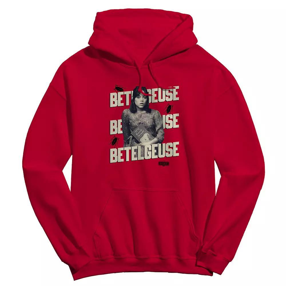 Men's Betelgeuse Repeat Beetlejuice Graphic Crew Fleece Hoodie, Adult Unisex,  Product Image