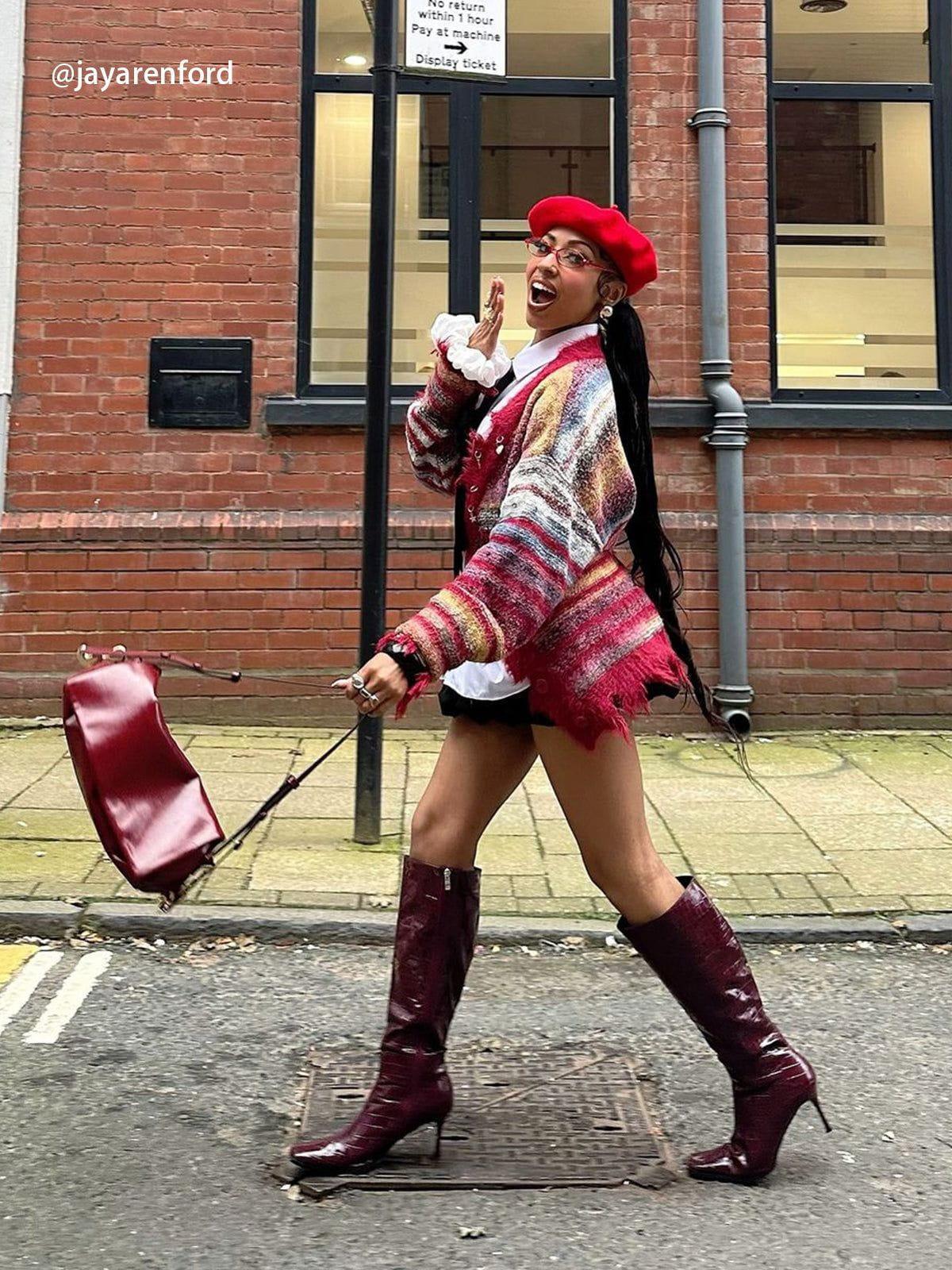 Aelfric Eden Fringe Stripe Cardigan Female Product Image