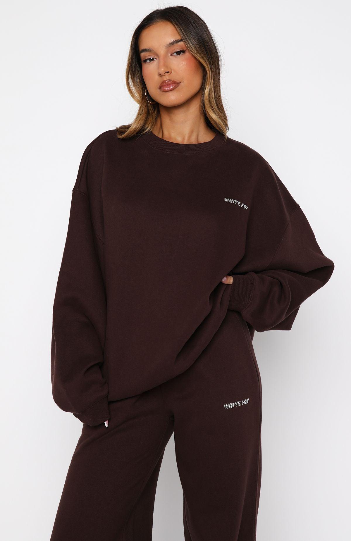 Test Drive Oversized Sweater Chocolate Product Image