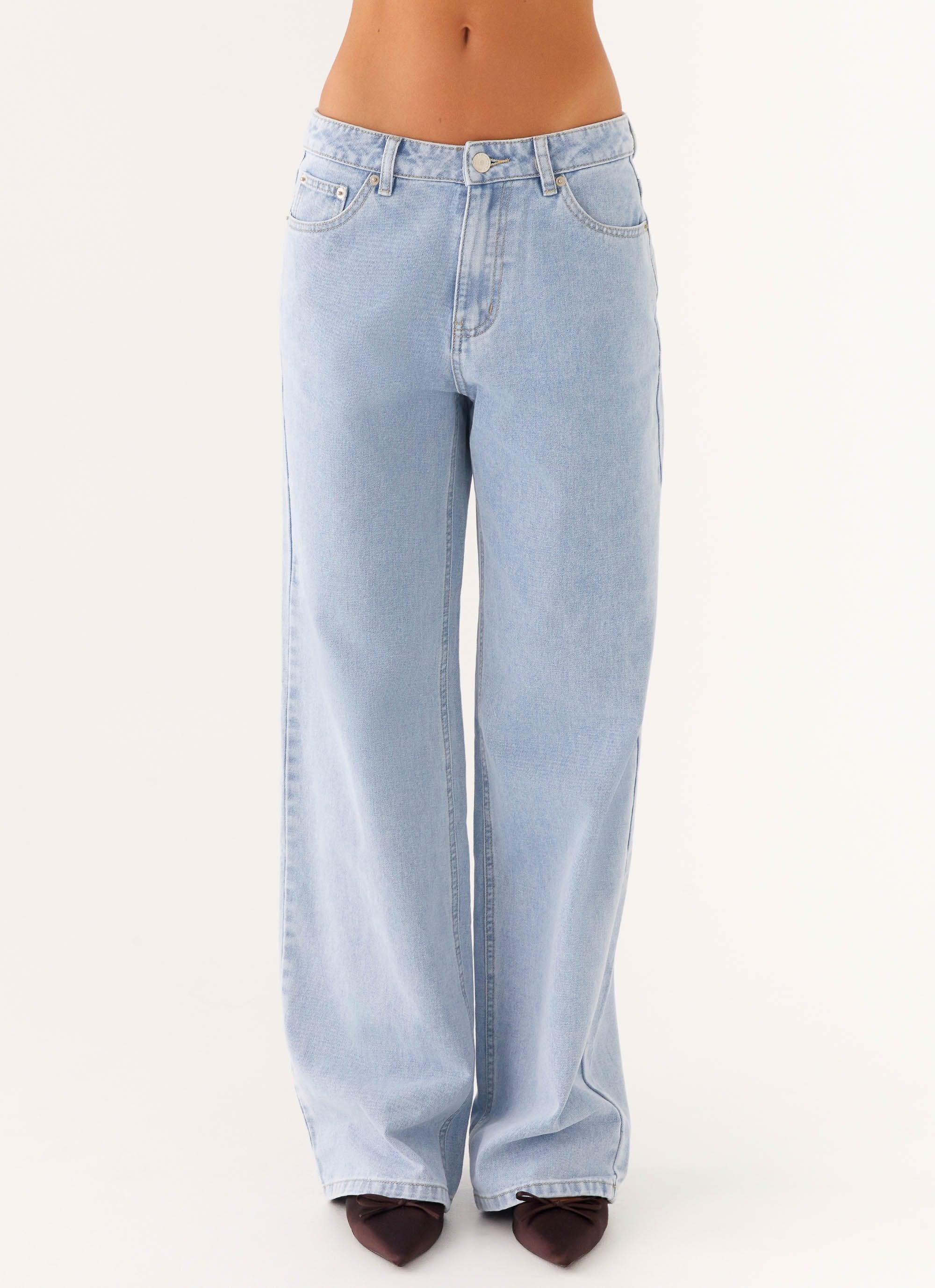 Keanna Low Rise Denim Jeans - Sky Product Image