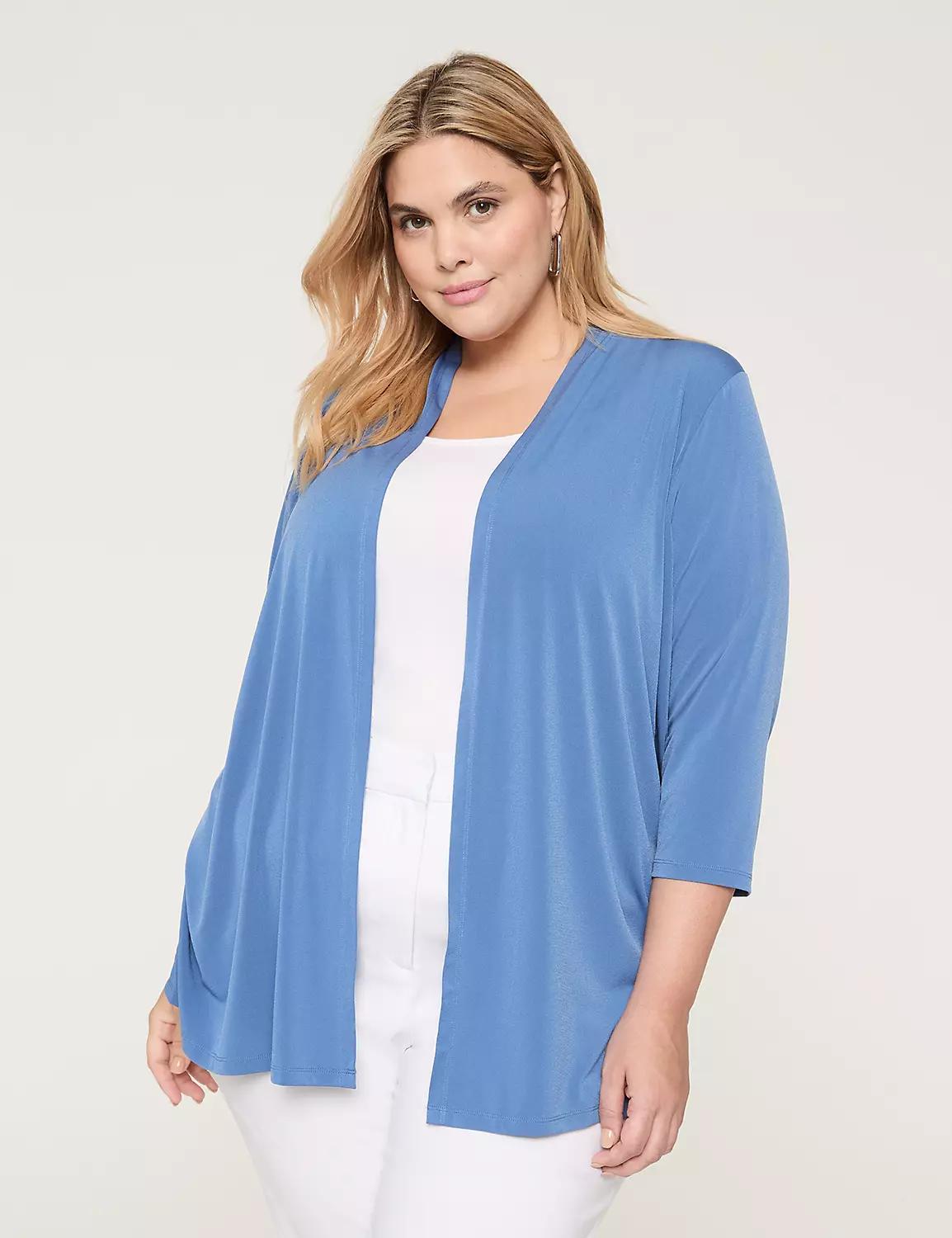 Long-Sleeve Open-Front Overpiece Product Image