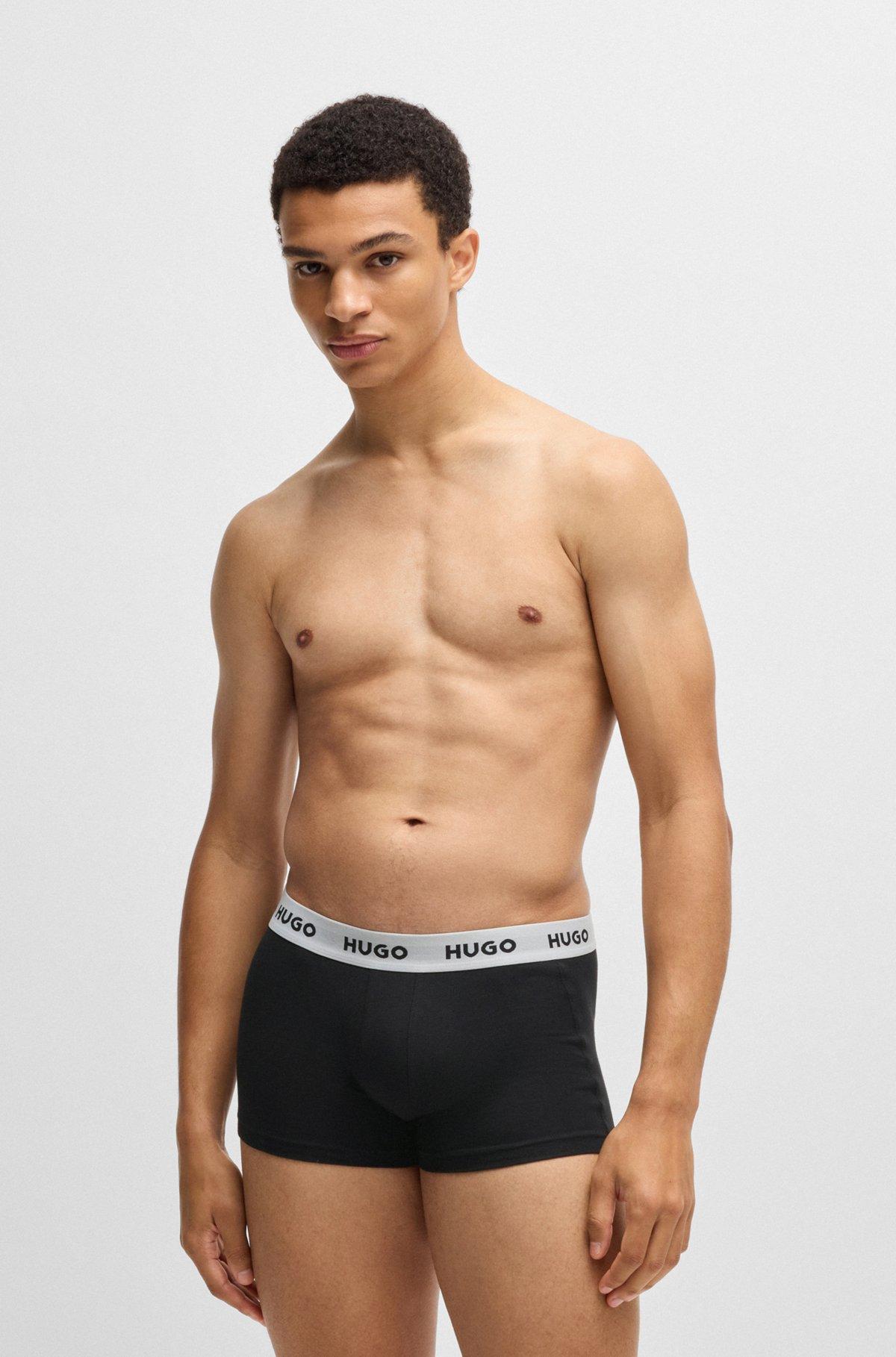 Three-pack of trunks in stretch cotton Product Image