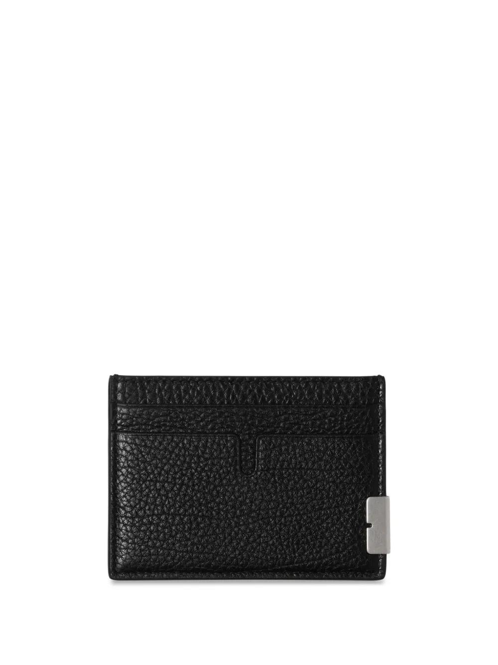 BURBERRY B-cut Lambskin Cardholder In Black Product Image