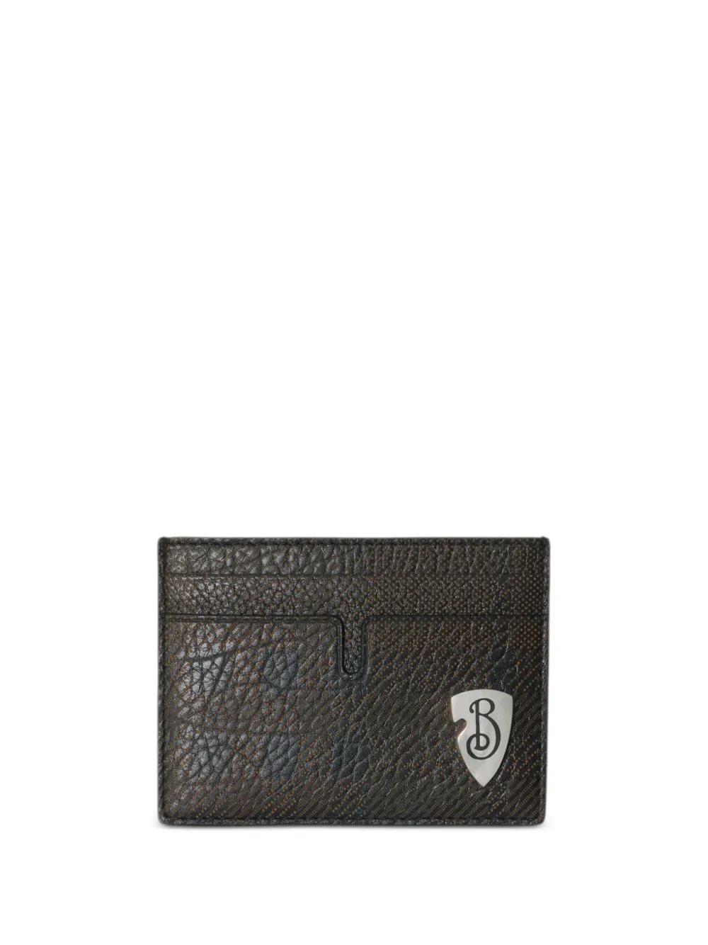 BURBERRY B-shield Card Holder In Black Product Image