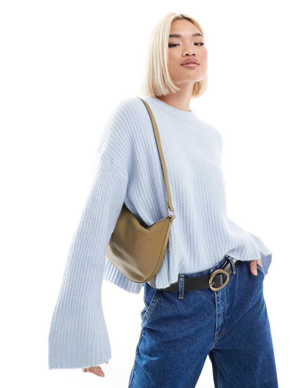 JJXX oversized sweater in light blue Product Image