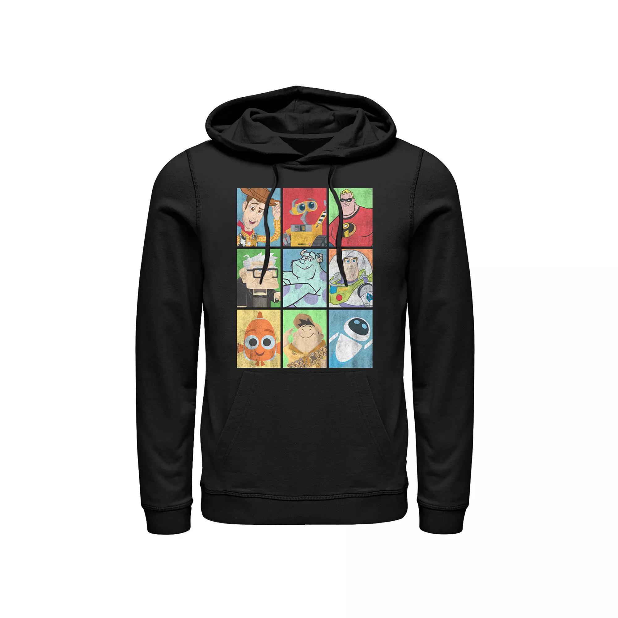 Disney / Pixar's Men's Characters Pullover Hoodie, Size: 3XL, Black Product Image