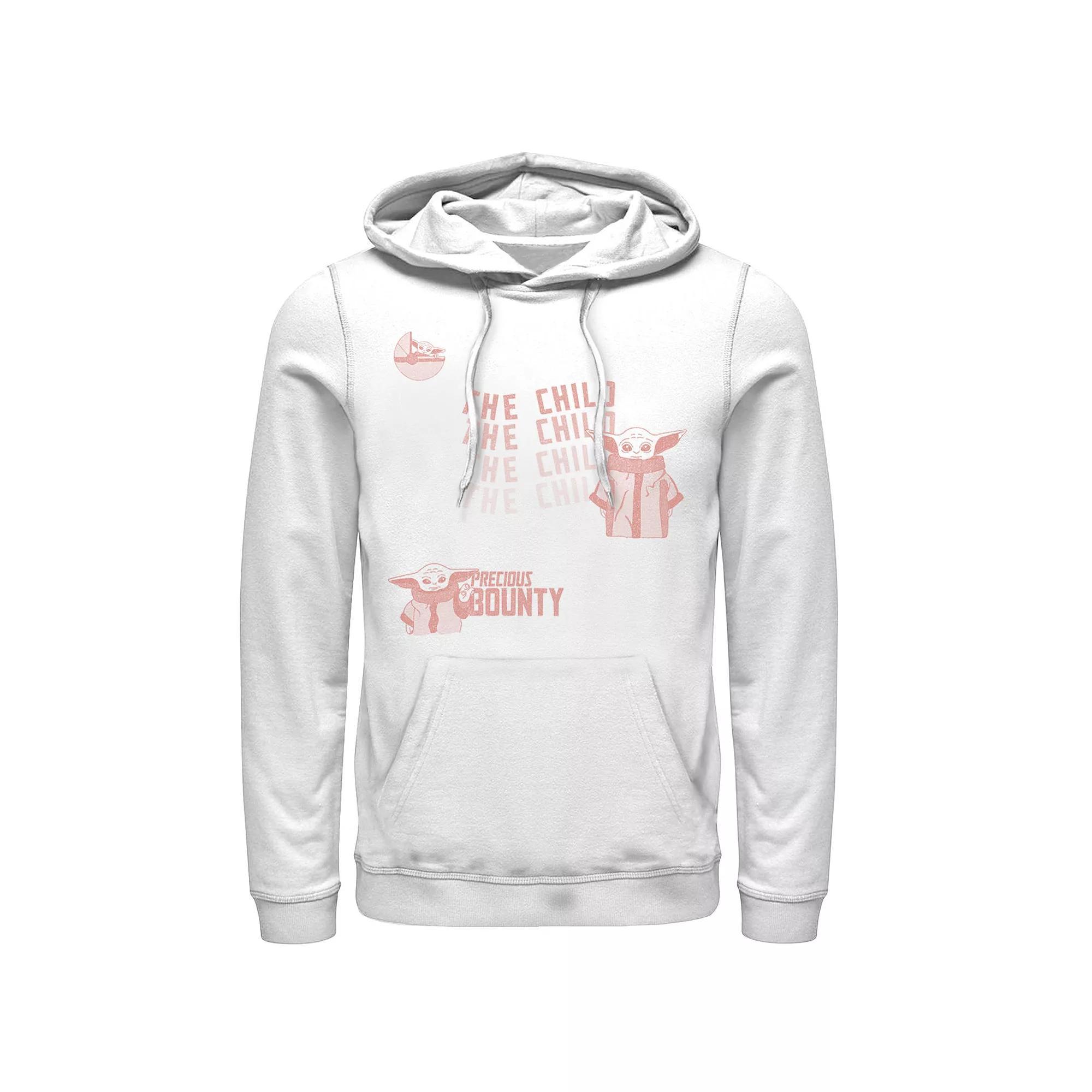Men's Star Wars: The Mandalorian The Child Precious Bounty Text Hoodie,  Product Image