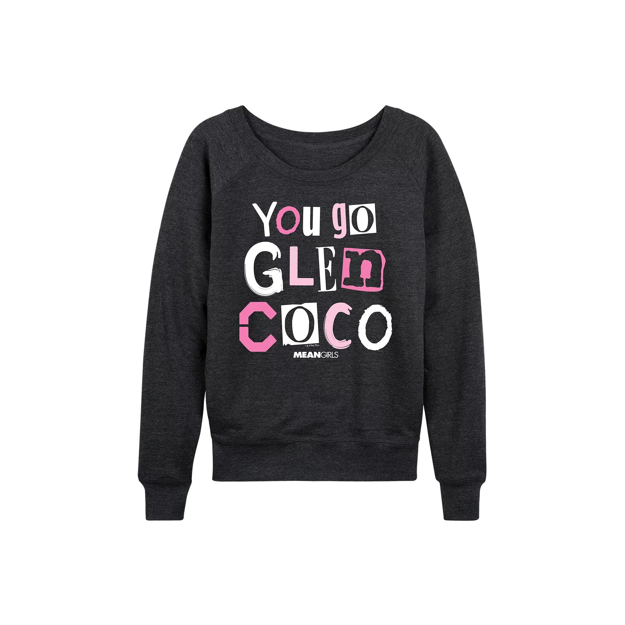 Women's Mean Girls You Go Glen Coco French Terry Long Sleeve Tee,  Product Image