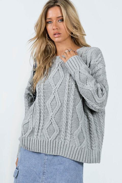 Anaya Oversized Sweater Grey Product Image