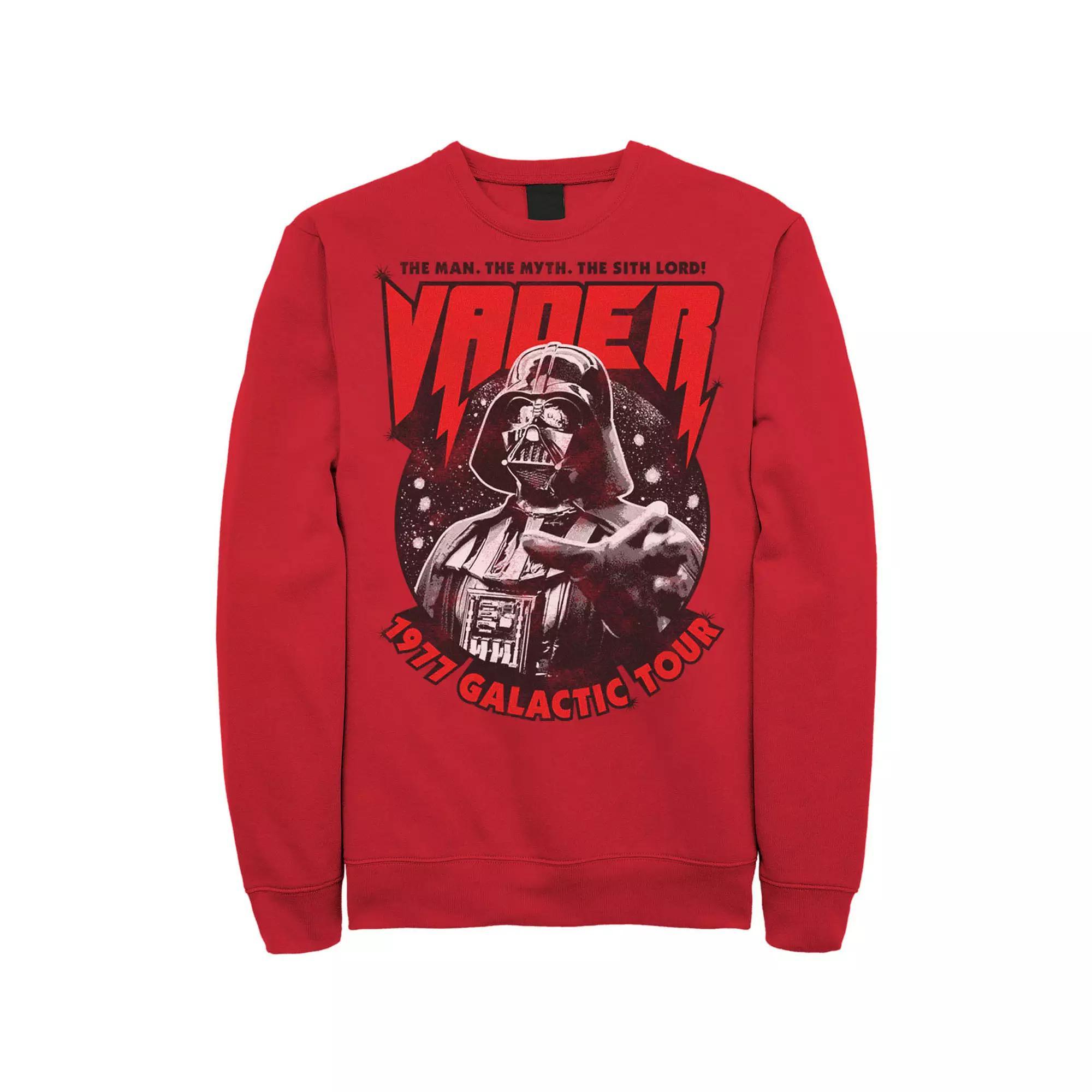 Men's Star Wars Vader 1977 Galactic Tour Metal Poster Sweatshirt, Size: 3XL, Red Product Image