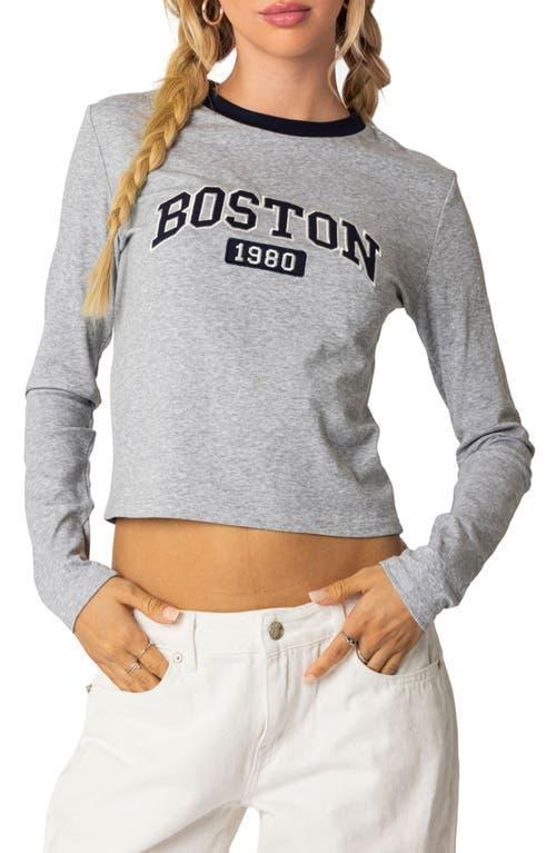 Edikted Boston Long Sleeve T Shirt Product Image