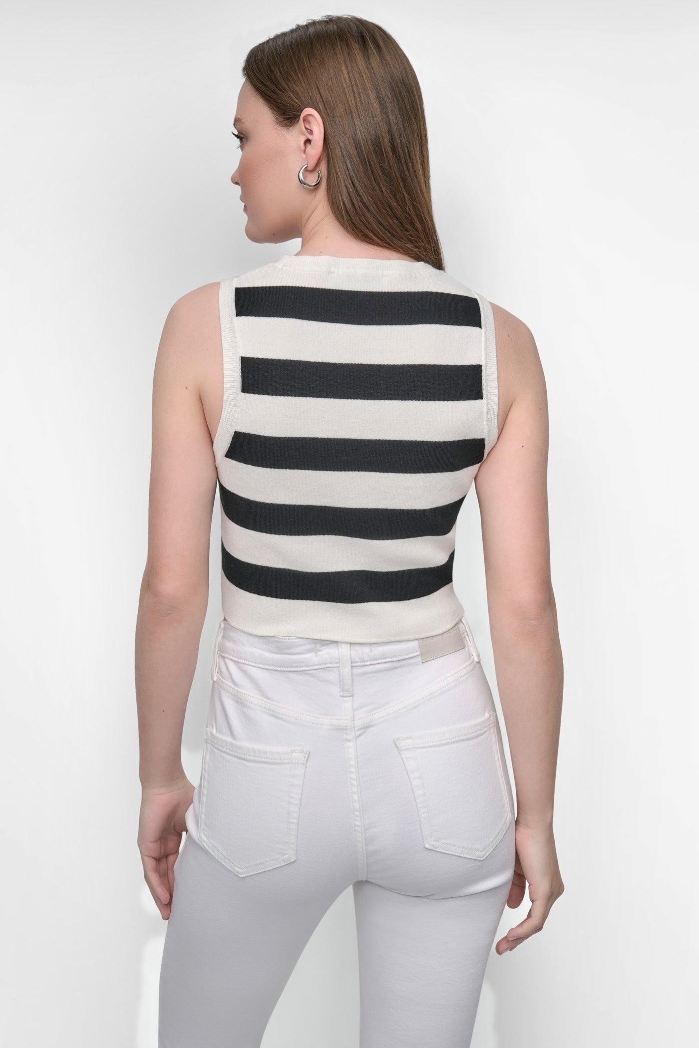 CROPPED JACQUARD SWEATER Product Image