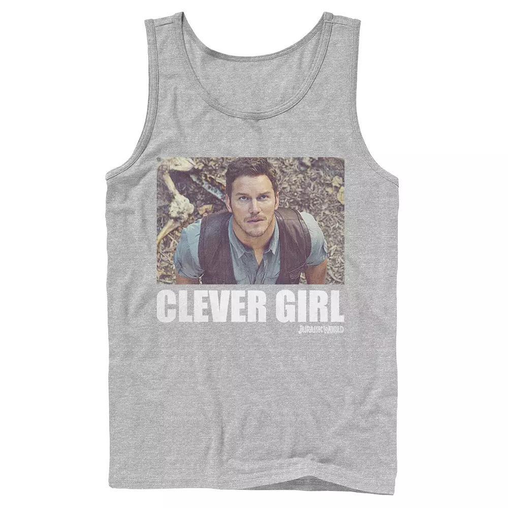 Men's Jurassic World Clever Girl Owen Movie Still Graphic Tank Top,  Product Image