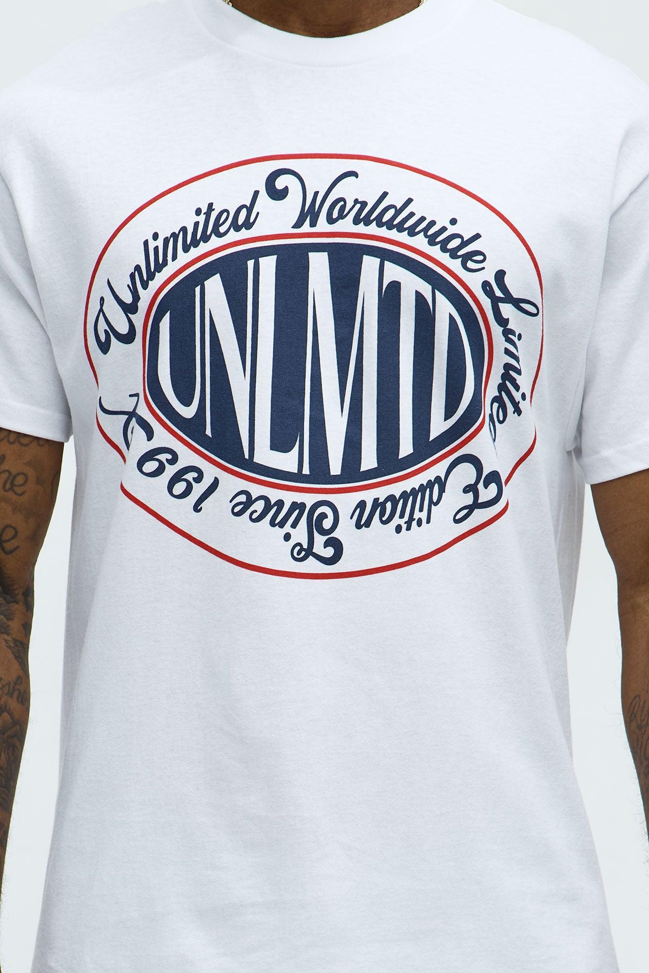 Unlimited Worldwide Short Sleeve Tee - White Product Image