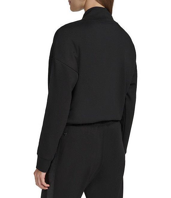 Andrew Marc Sport Scuba Mock Neck Pullover with Satin Trim Product Image