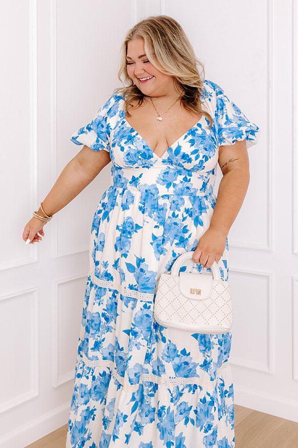 French Gardens Floral Midi Dress Curves Product Image