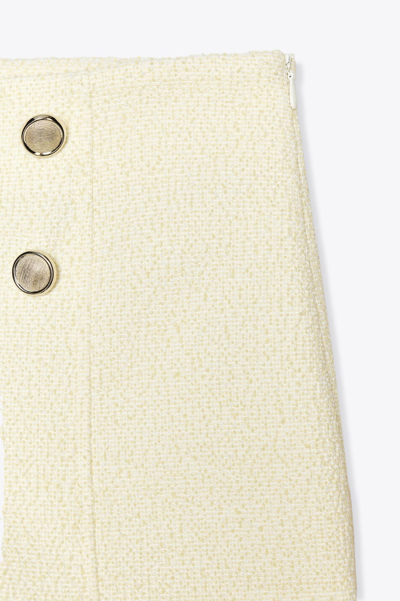 TEXTURED SHORTS WITH GOLD BUTTONS Product Image