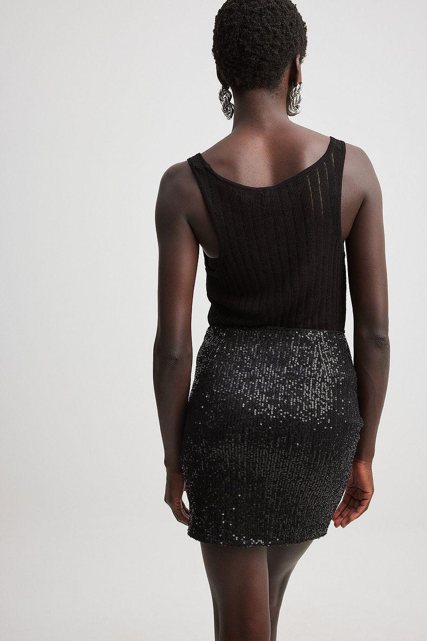 Sequin Mini Skirt Product Image