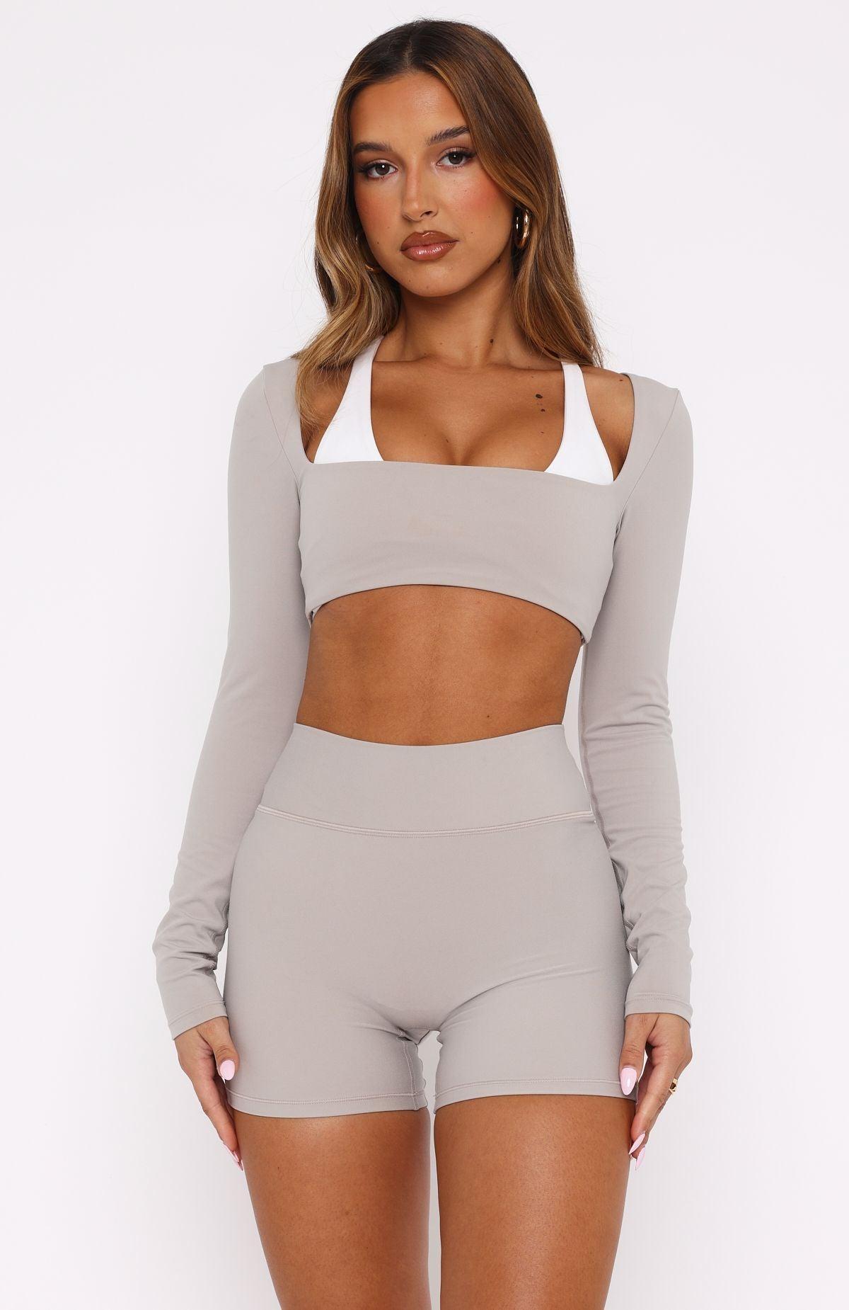 Thriving Long Sleeve Crop Pebble Product Image