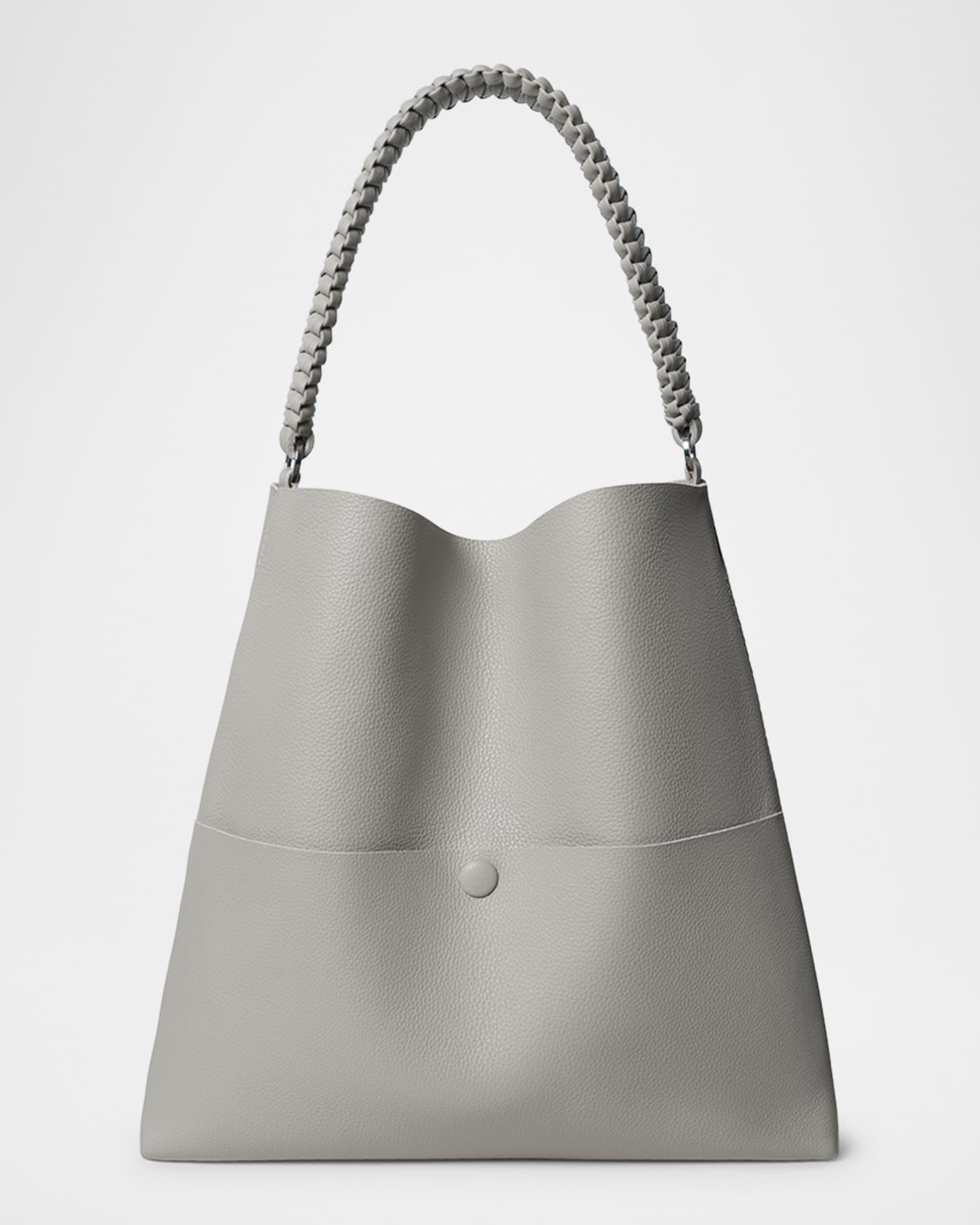 Slim Medium Grained Leather Tote Bag Product Image