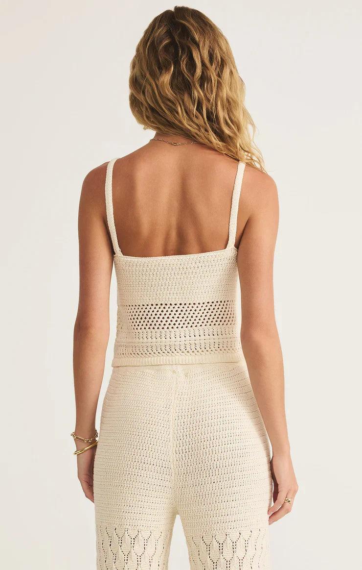 Tay Crochet Cropped Tank Top Product Image