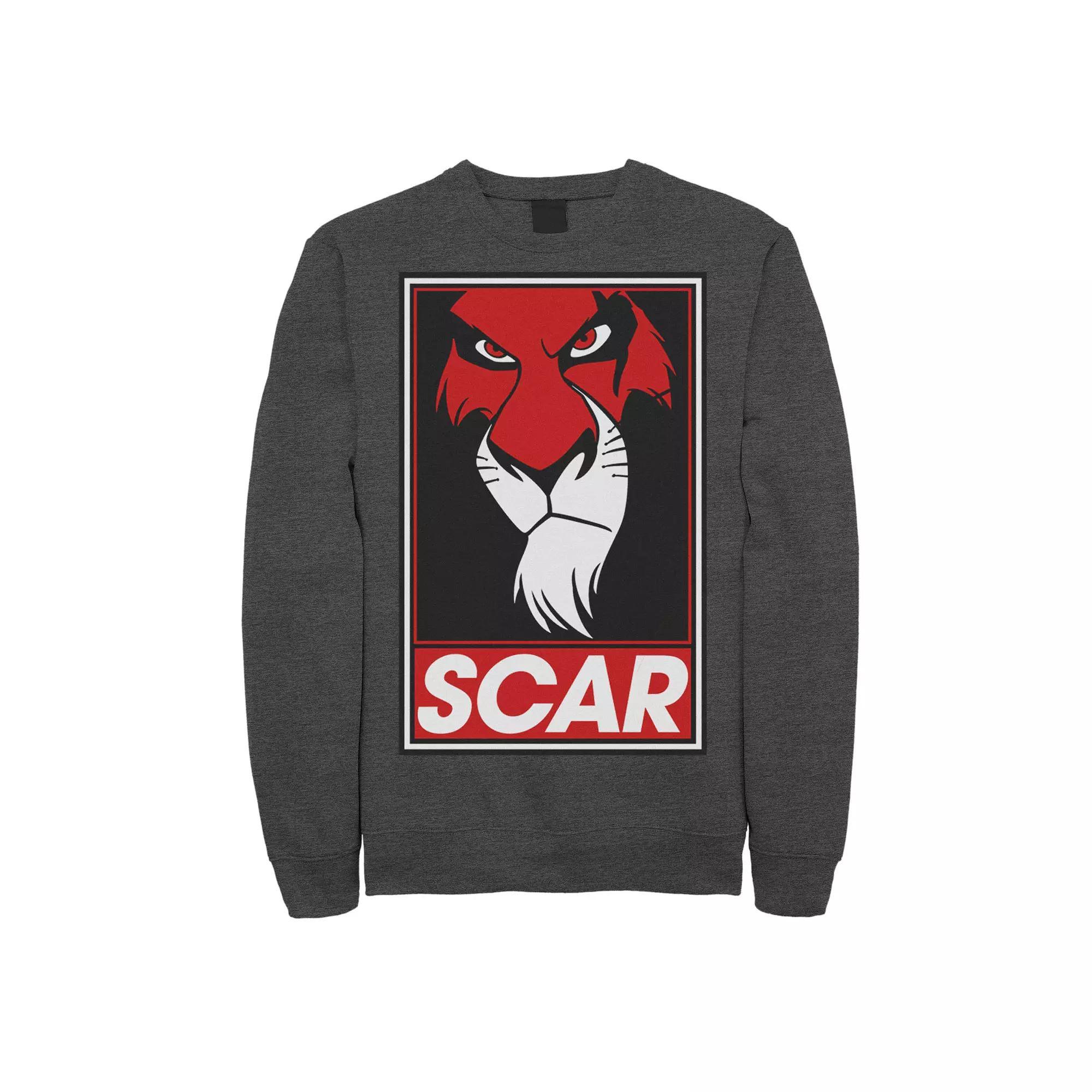 Men's Disney The Lion King Scar Poster Sweatshirt,  Product Image