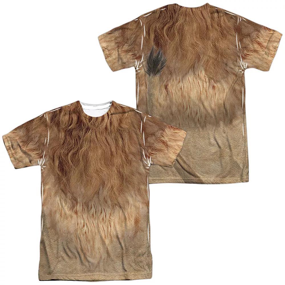 Men's Wizard of Oz The Cowardly Lion Costume Sublimated Graphic Tee,  Product Image