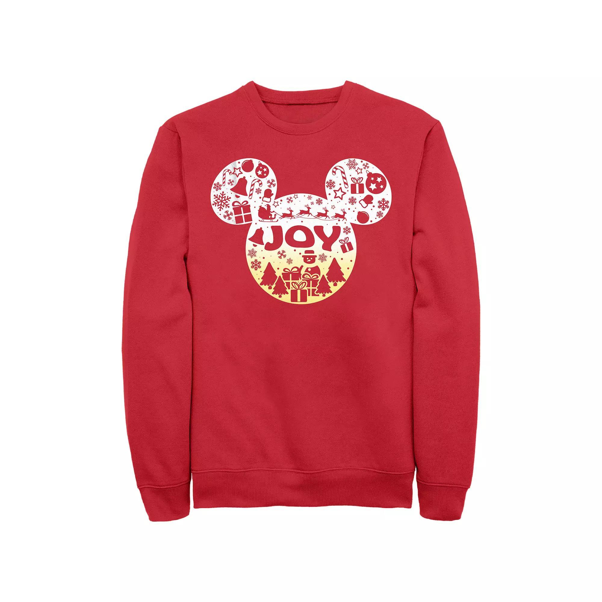 Disney's Mickey Mouse Men's Joy Icons Filled Head Fleece,  Product Image