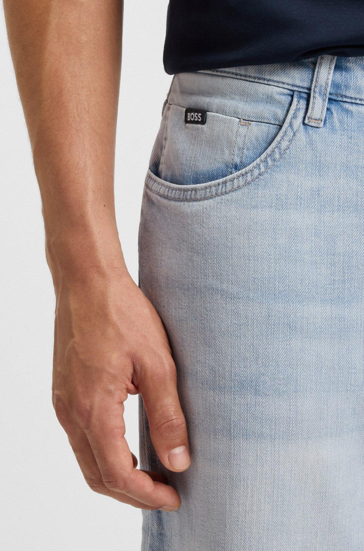 Maine regular-fit jeans in blue mechanical-stretch denim Product Image