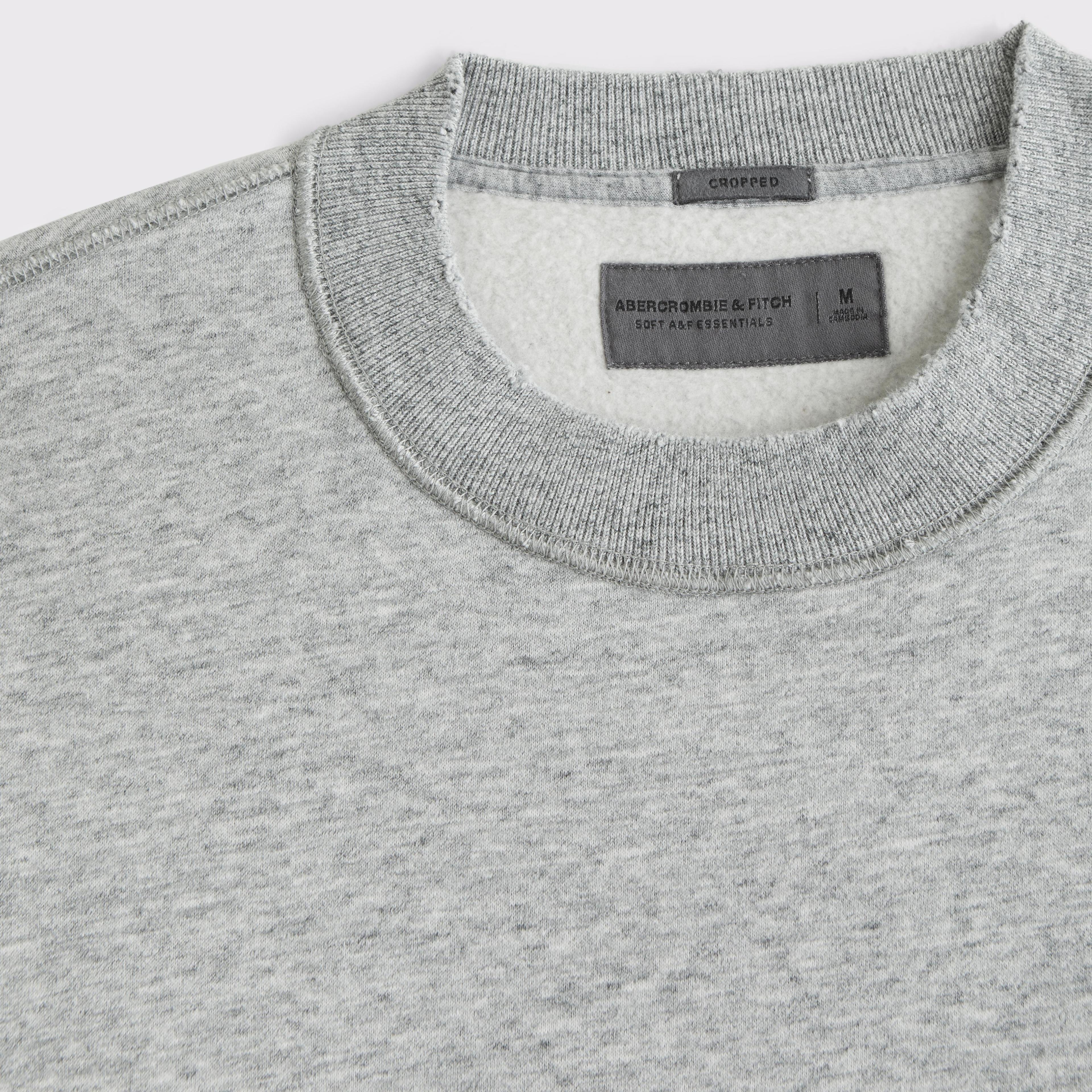 Essential Cropped Crew Sweatshirt Product Image