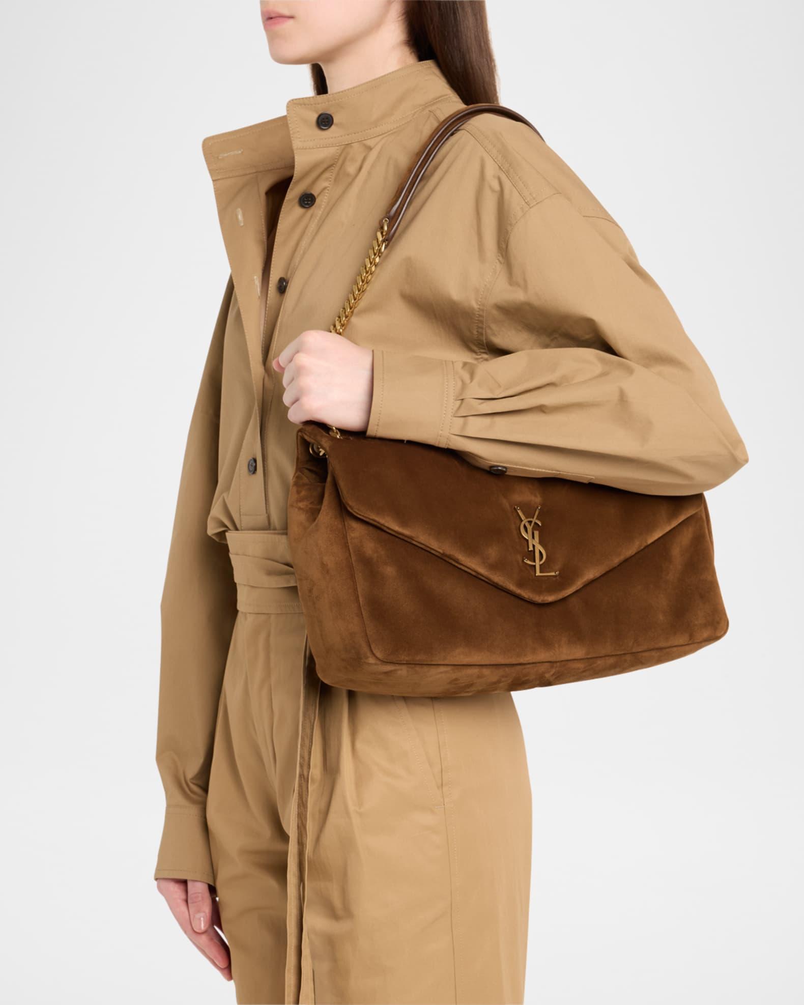 Calypso Large YSL Chain Shoulder Bag in Suede Product Image