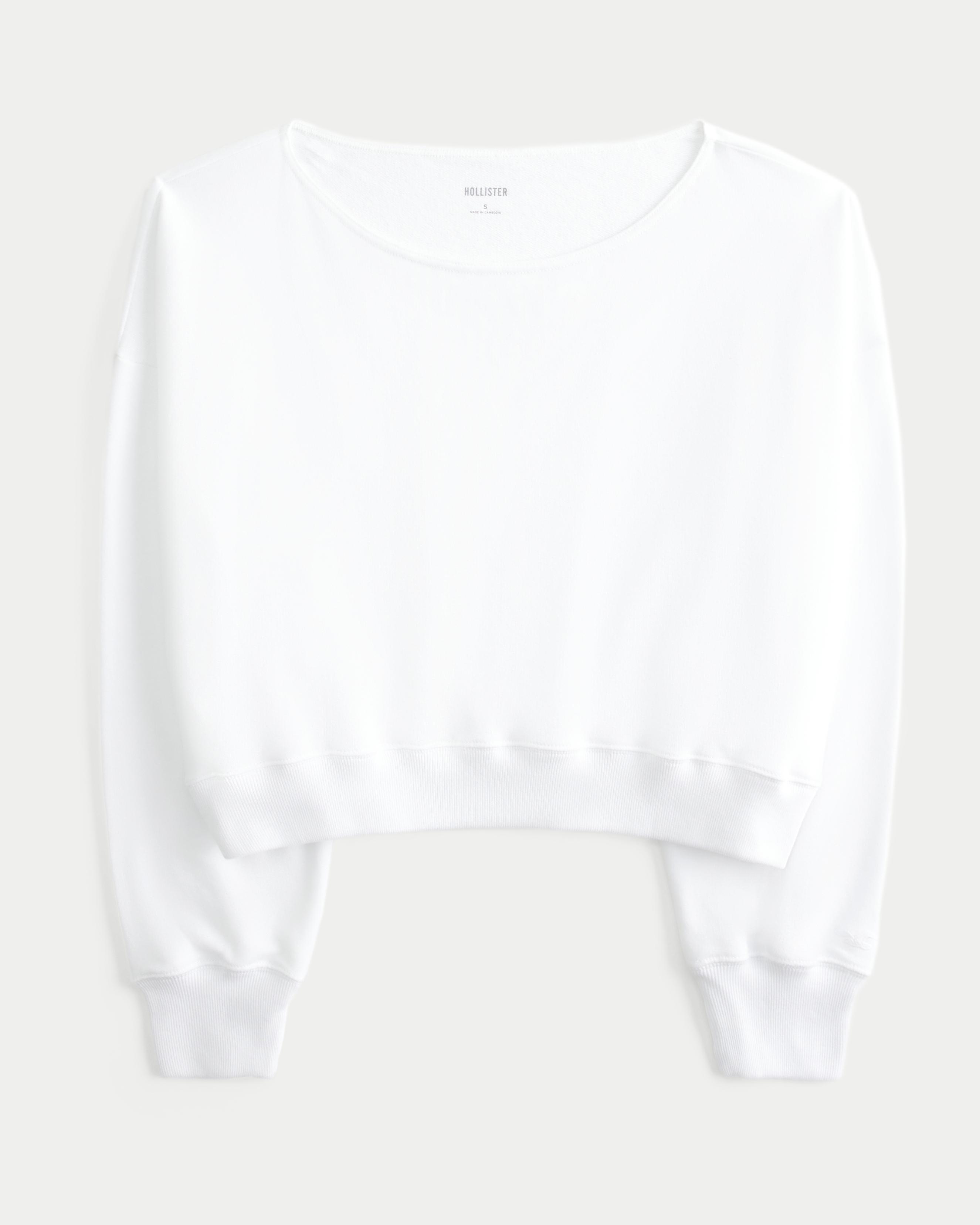 Easy Off-the-Shoulder Terry Sweatshirt Product Image