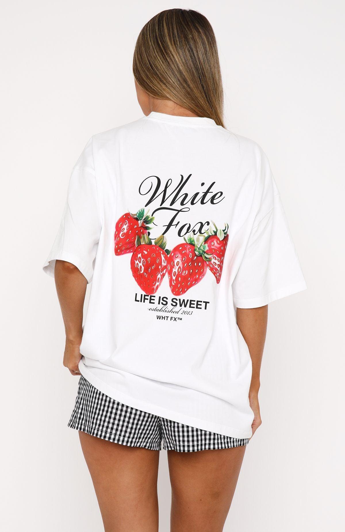 Done With The Games Oversized Tee White Product Image