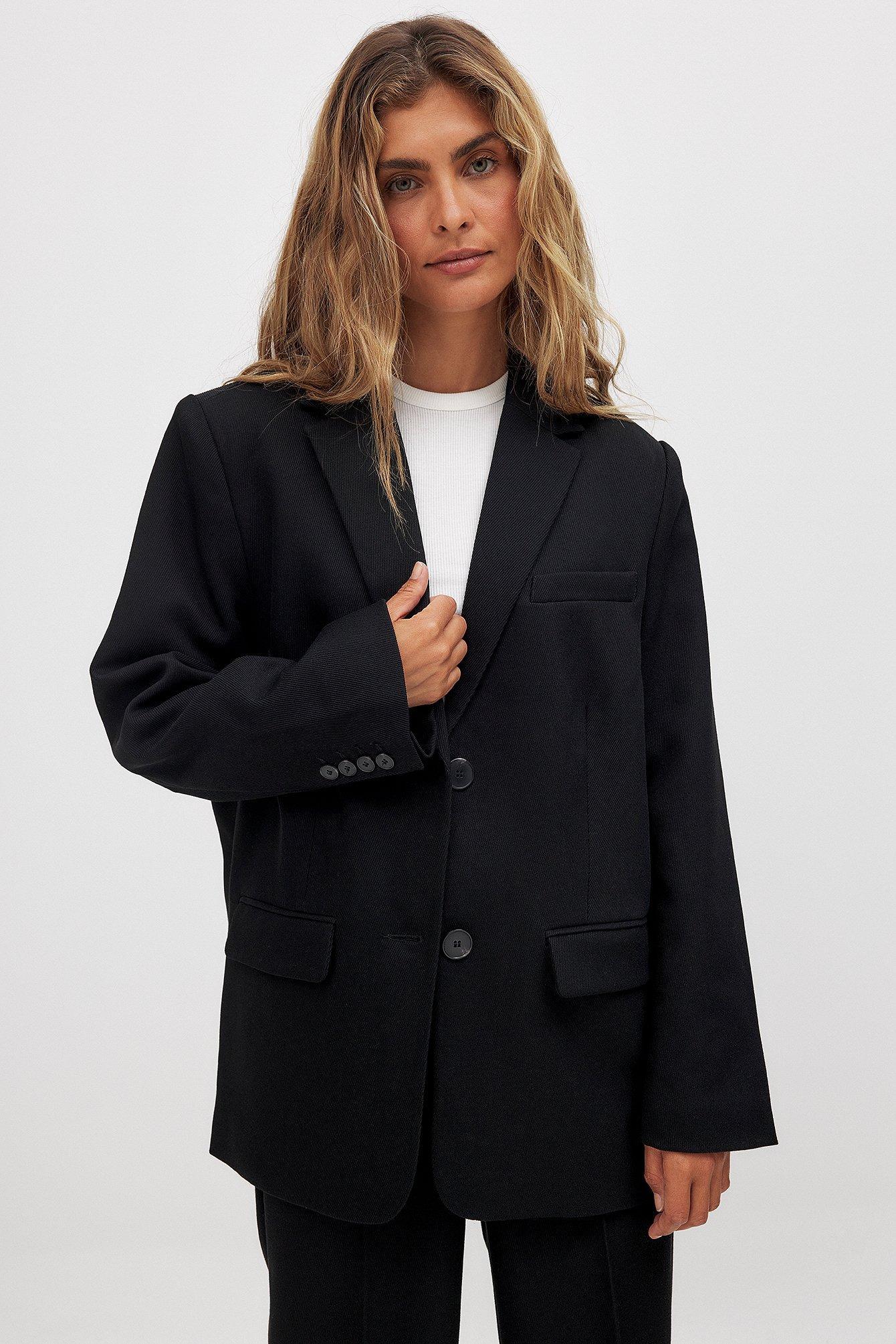 Oversized Twill Blazer Product Image