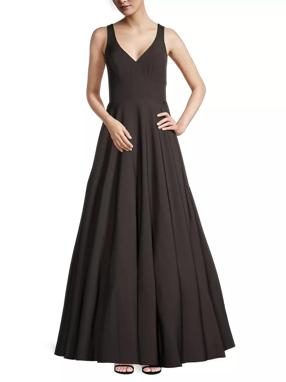 Tailored V-Neck Ballgown Product Image