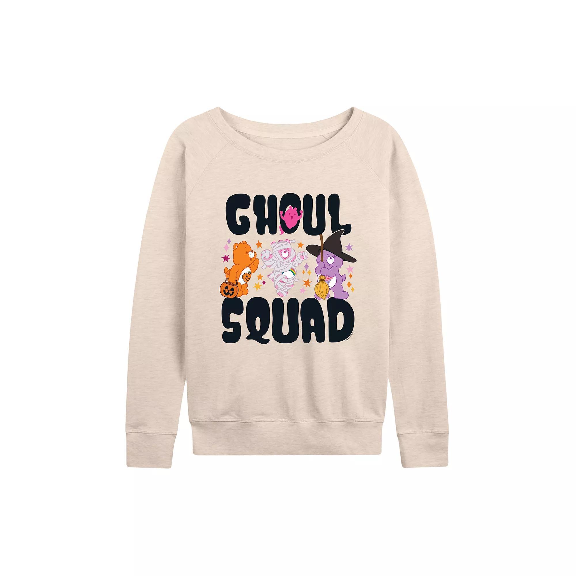 Women's Care Bears Halloween Ghoul Squad French Terry Long Sleeve Tee,  Product Image