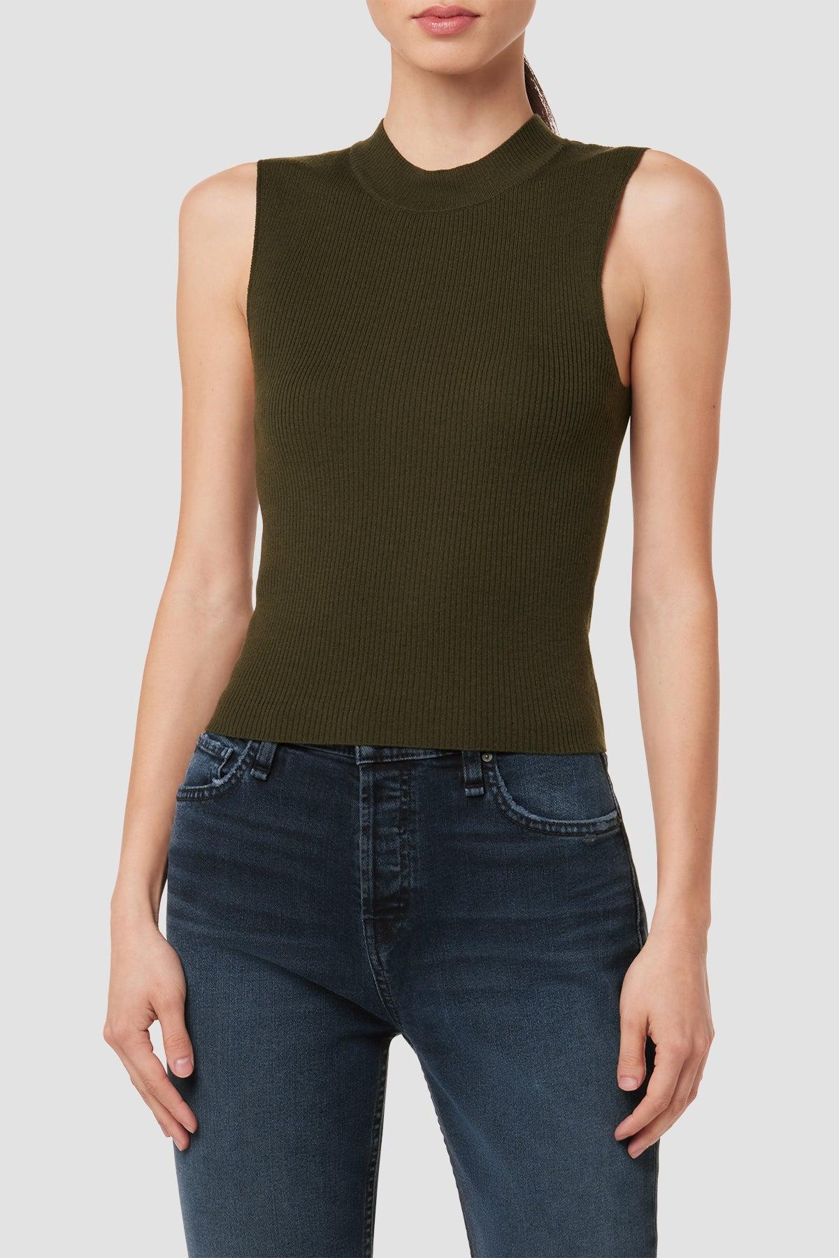 Mock Neck Sweater Tank Female Product Image