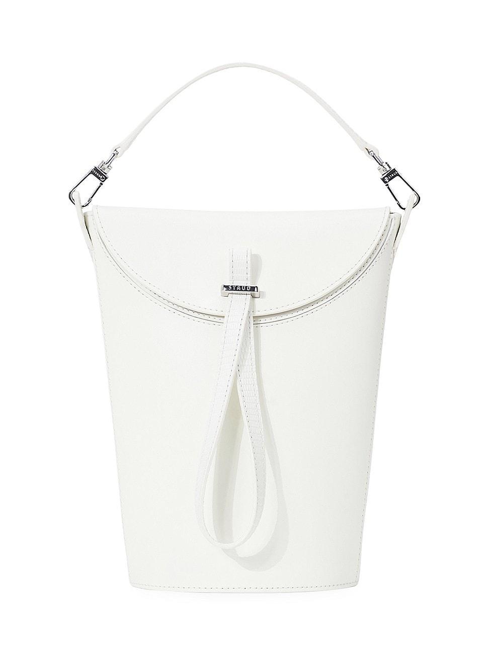 Womens Phoebe Convertible Leather Bucket Bag Product Image