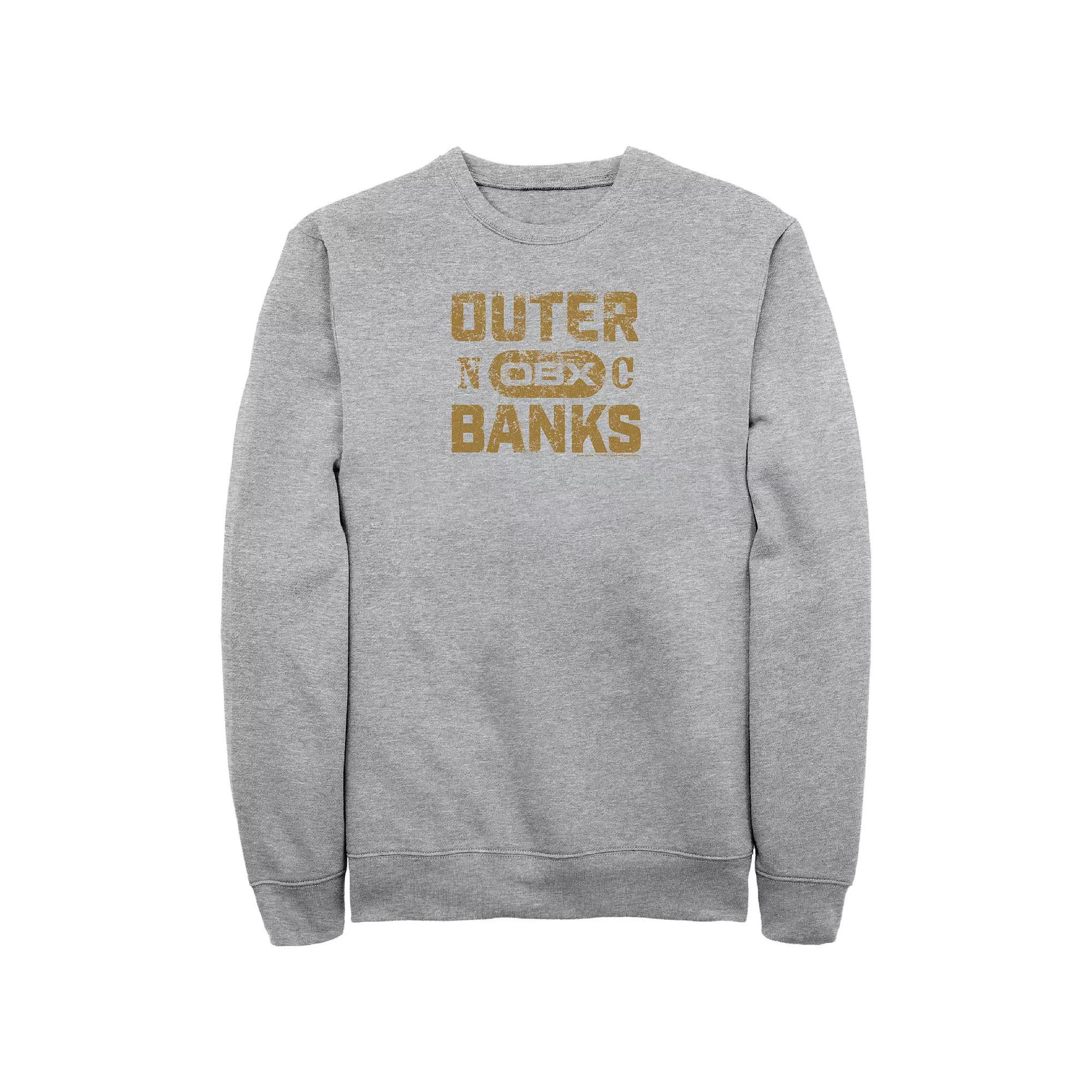 Big & Tall Outer Banks Distressed Logo Fleece Sweatshirt, Men's,  Product Image