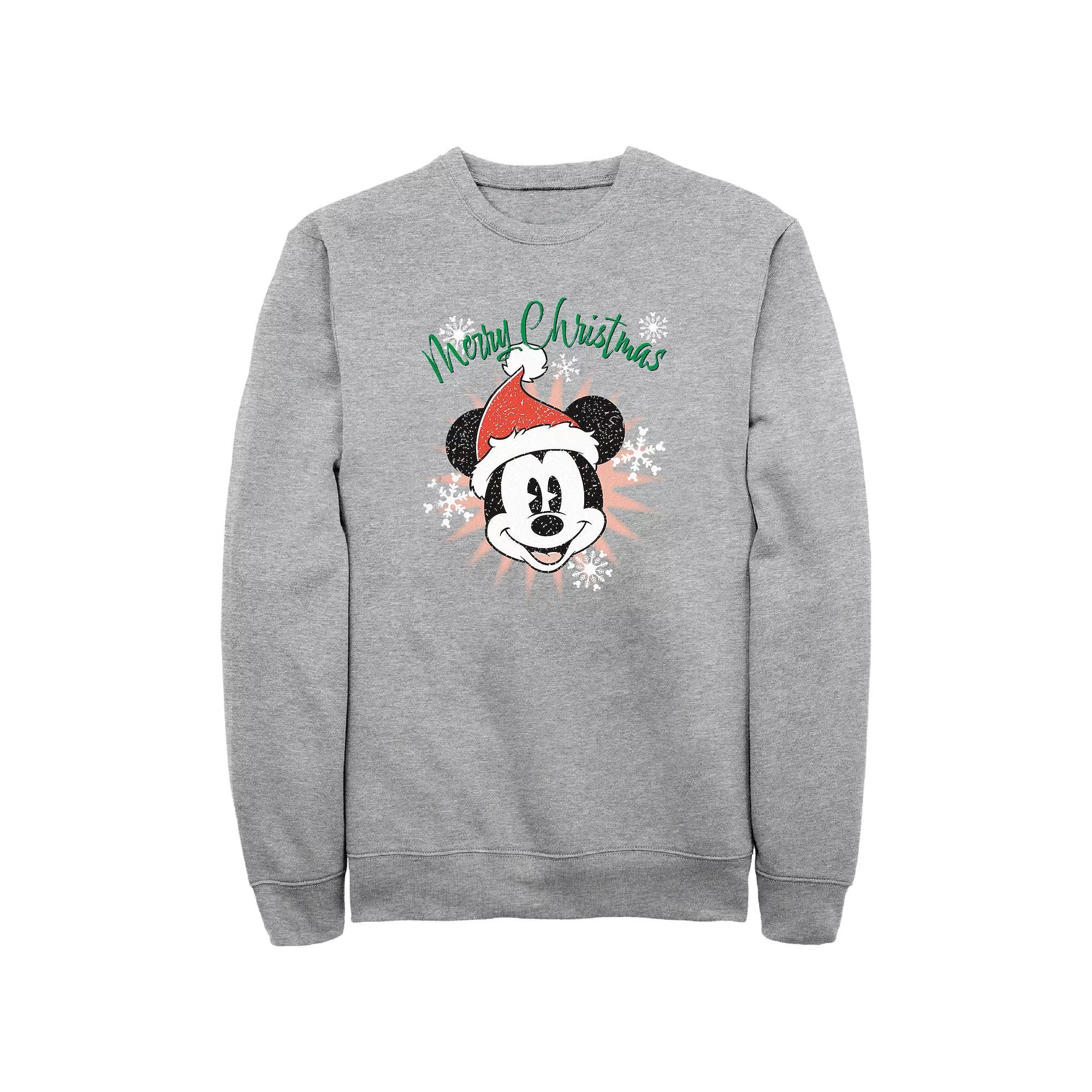 Disney's Mickey Mouse Men's Merry Christmas Fleece,  Product Image