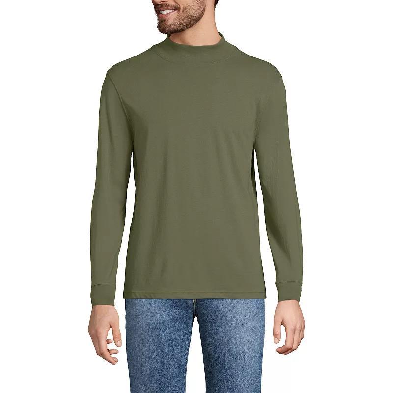 Men's Lands' End Super-T Mock Turtleneck,  Product Image