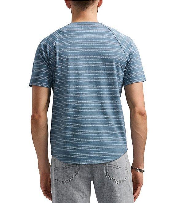 Buffalo David Bitton Klaus Short Sleeve Stripe Henley Shirt Product Image