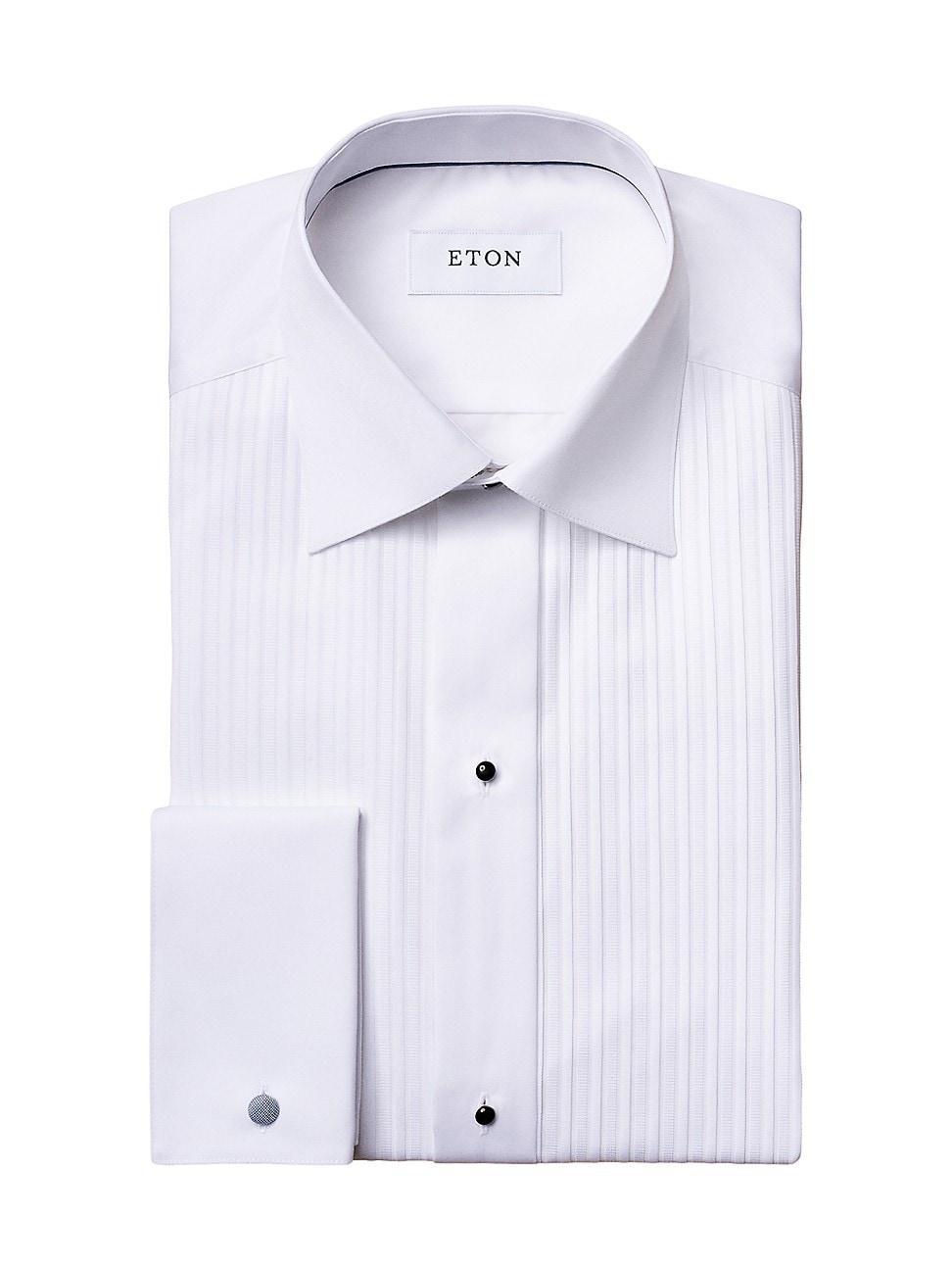 Mens Classic-Fit Pleated Bib Formal Shirt Product Image