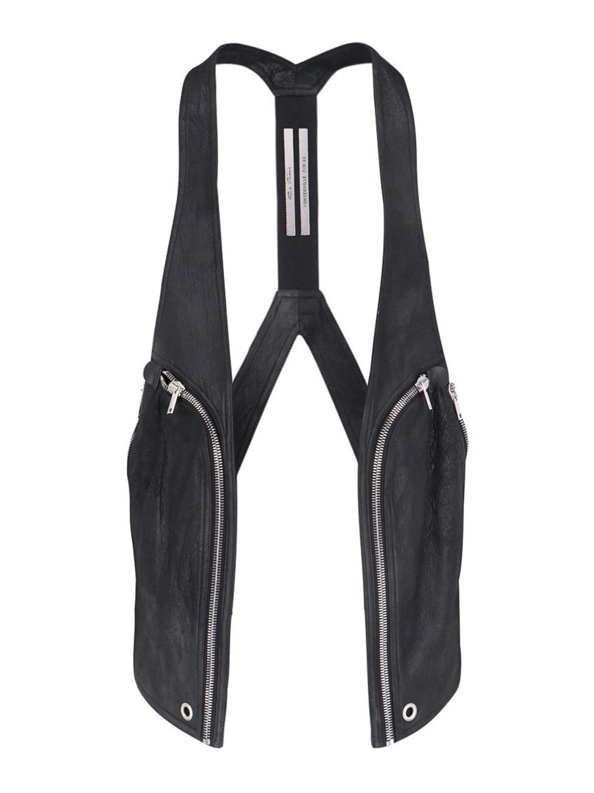 RICK OWENS Waistcoat In Black Product Image